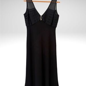 Jones New York Black Chemise with Sheer Accents